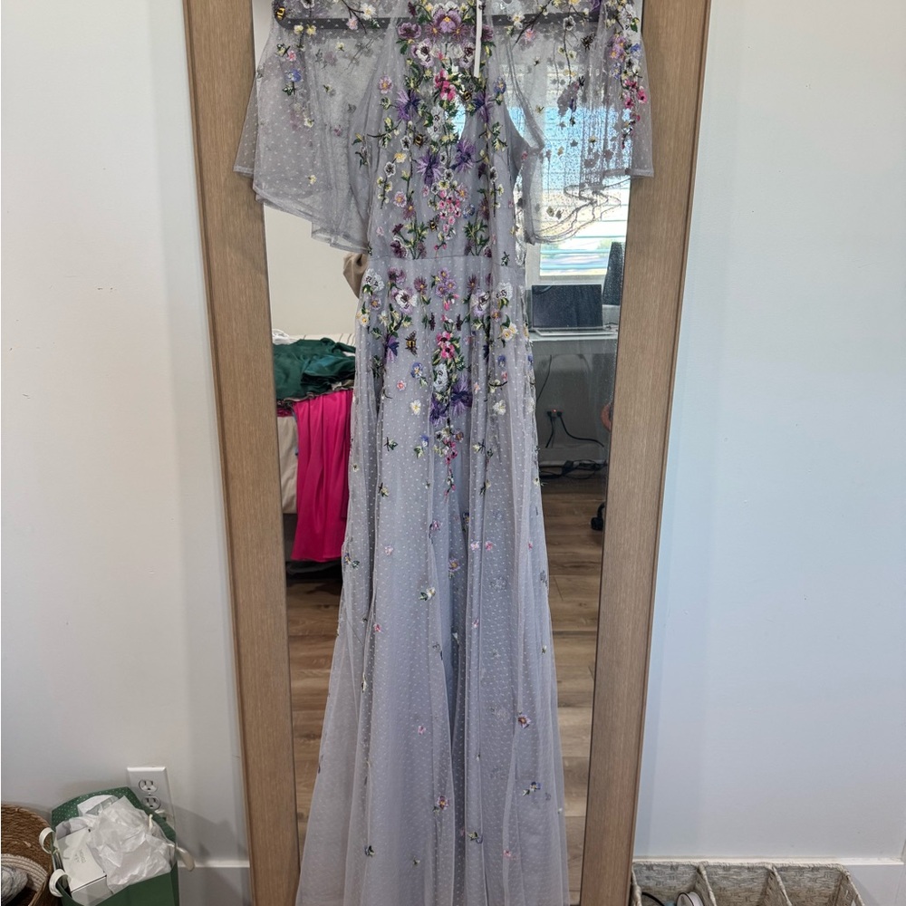 ASOS Floral Embellished Lavender Prom Dress